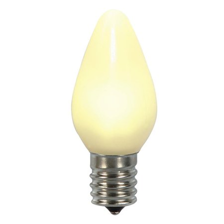 VICKERMAN 0.96 watt 130V C7 Ceramic LED Warm White Bulb with Nickel Base 25 per Bag XLEDSC71-25